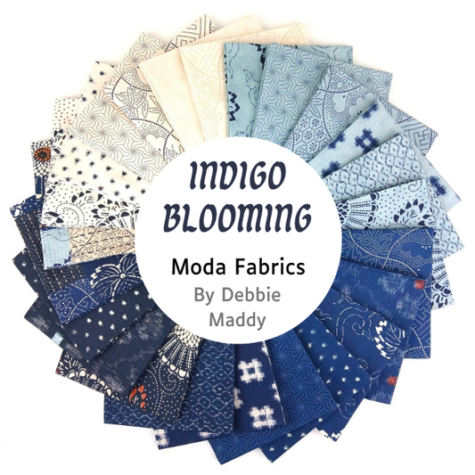 Moda Fabrics - Indigo Blooming