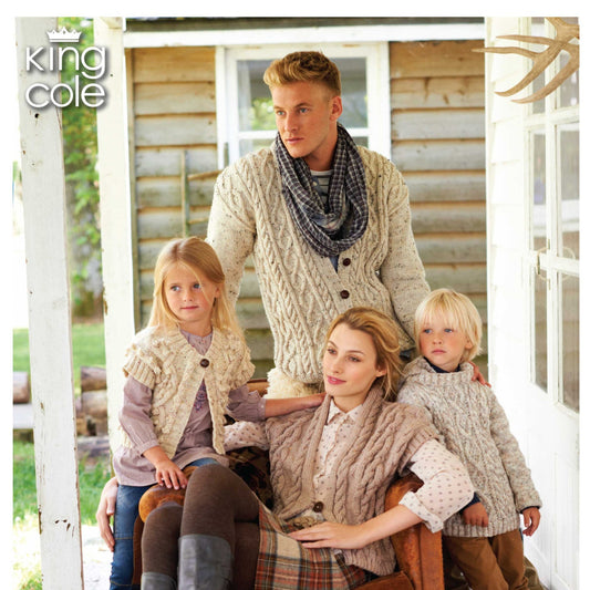 King Cole-Aran Book 1-Knit Pattern Book #KC-AB1