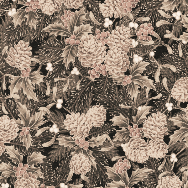 Robert Kaufman - Holiday Flourish - Taupe Colourstory