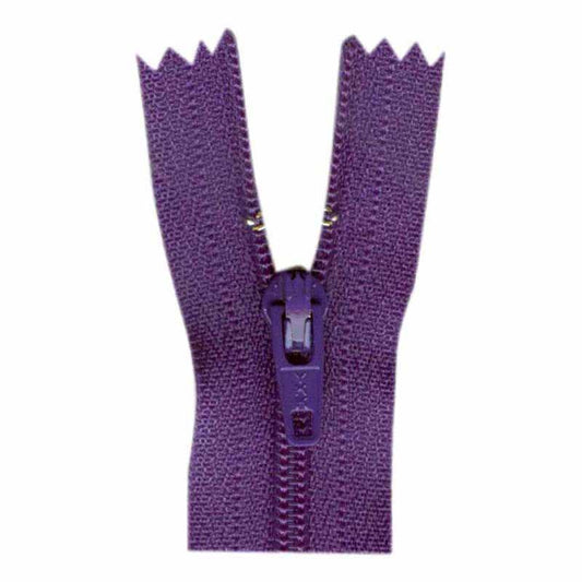 Costumakers-Closed End General Purpose Light Weight-Purple-Zipper (18cm) #00-18-559