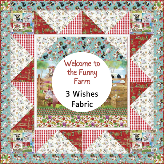 3 Wishes Fabrics - Welcome To The Funny Farm