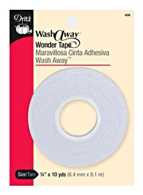 Dritz-Wash Away Wonder Tape-1/4" #406