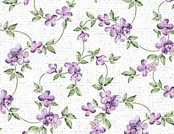 Northcott-Lilac Garden-Open Mini Lilac-White Multi #25401-10