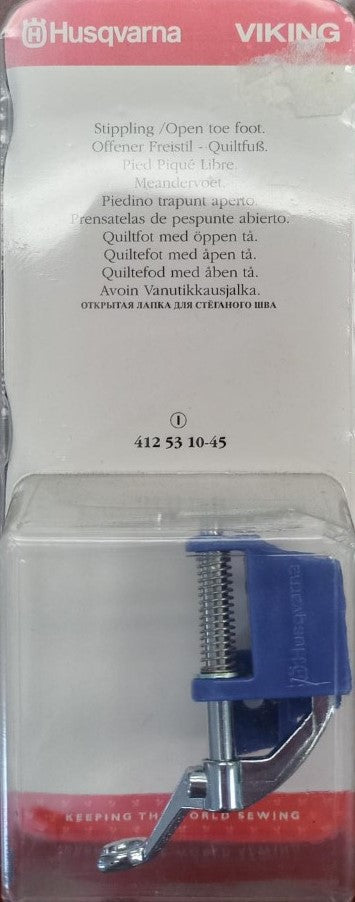Husqvarna-Viking-Stippling/Open Toe Foot #4125310-45