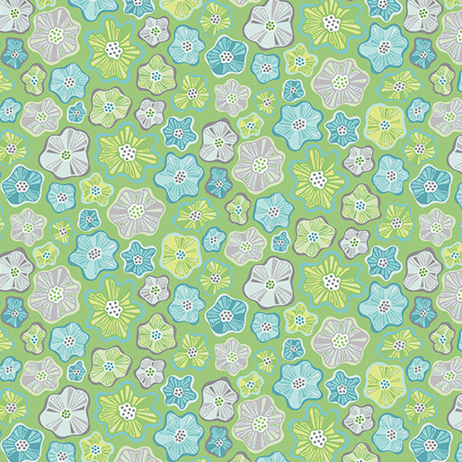 Trend Tex Fabrics-Meadow Dance-Green #14045-44