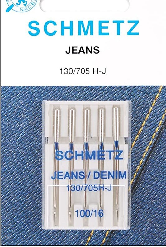 Schmetz-5 Jeans Needle-130/705 H-J-100/16 #0708132