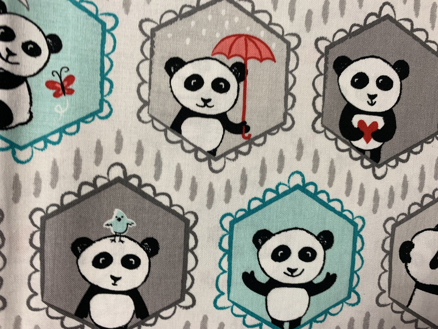 International Textiles-Panda Love #C8040-LT.GRAY