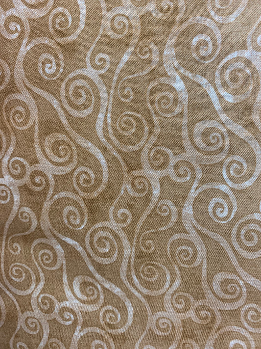Wilmington Prints-Essentials-Scroll-Light Brown
