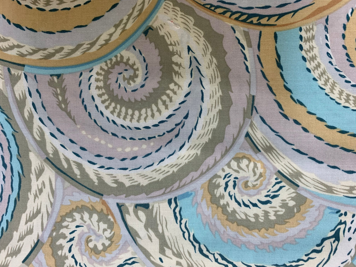 Rowan Fabric-Kaffe Fassett-Curly Baskets-Silver #PWPJ066-SILVE