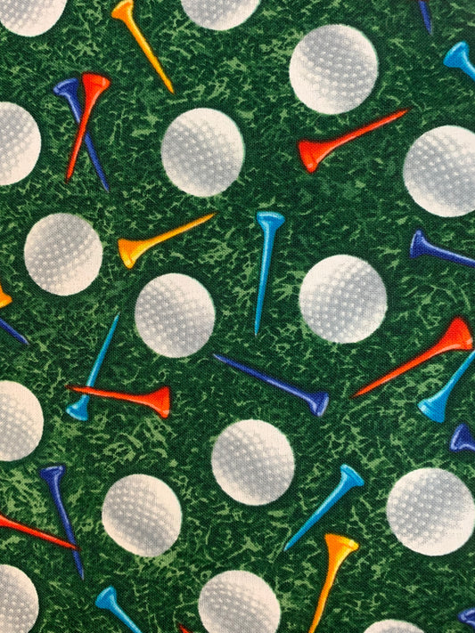Timeless Treasures-Sport-Golf Balls-Green #SPORT-C8030