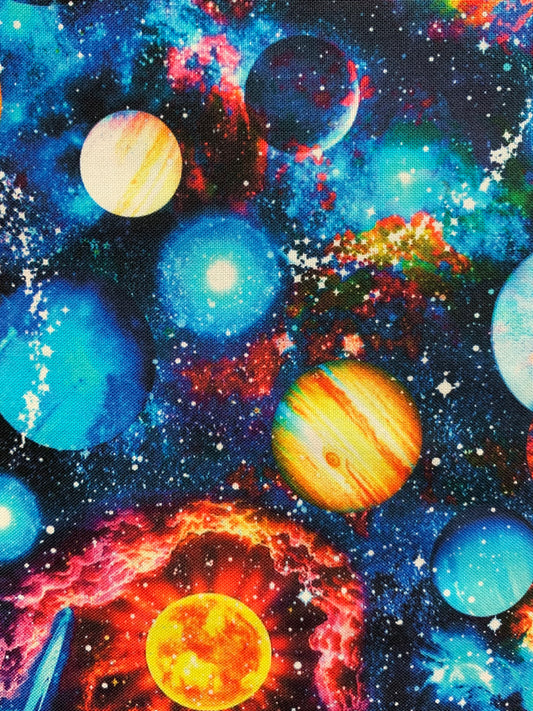 Timeless Treasures-Space-Planets-Multi