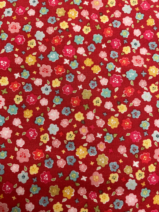 Poppie Cotton Farmgirls Unite Calico & Liberty Red