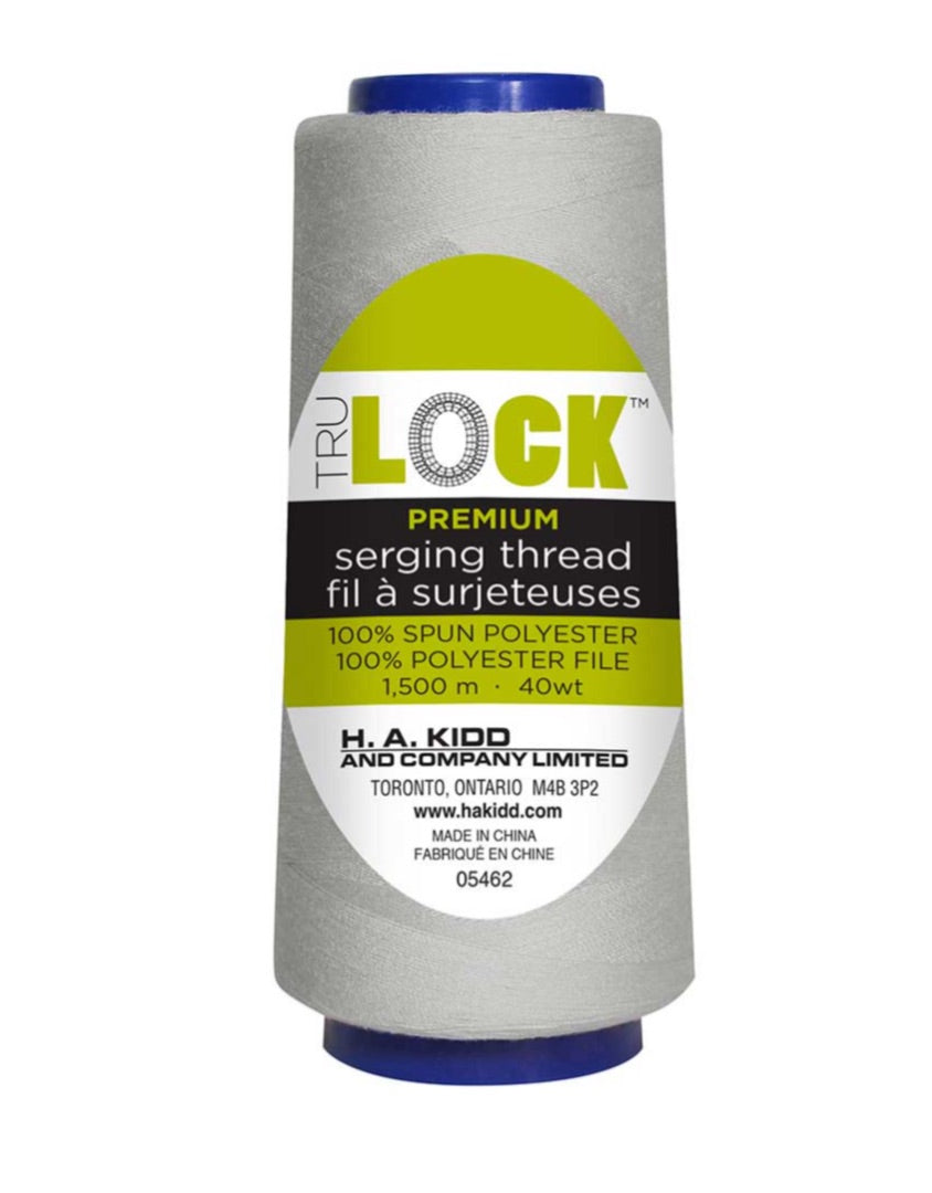 TruLock-Premium Serging Thread-1500m-Grey