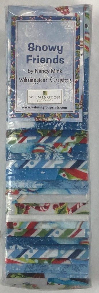 Wilmington Prints-Wilmington Crystals-Snowy Friends-Jelly Roll-24 Strips-2.5” x 44” Strips