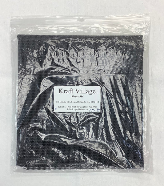 Kraft Village-Plastic Canvas-Black-50cm x 92cm #KV-PC-2