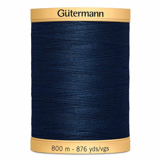 Gütermann-100% Cotton Thread-800m/876y-Navy #5322