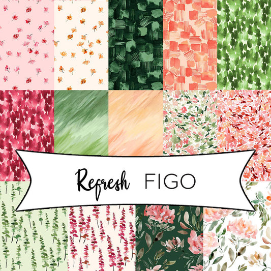 Figo Fabrics-Refresh-10” Stacker-42 Squares-10” x 10” Squares #TREFRE42-10