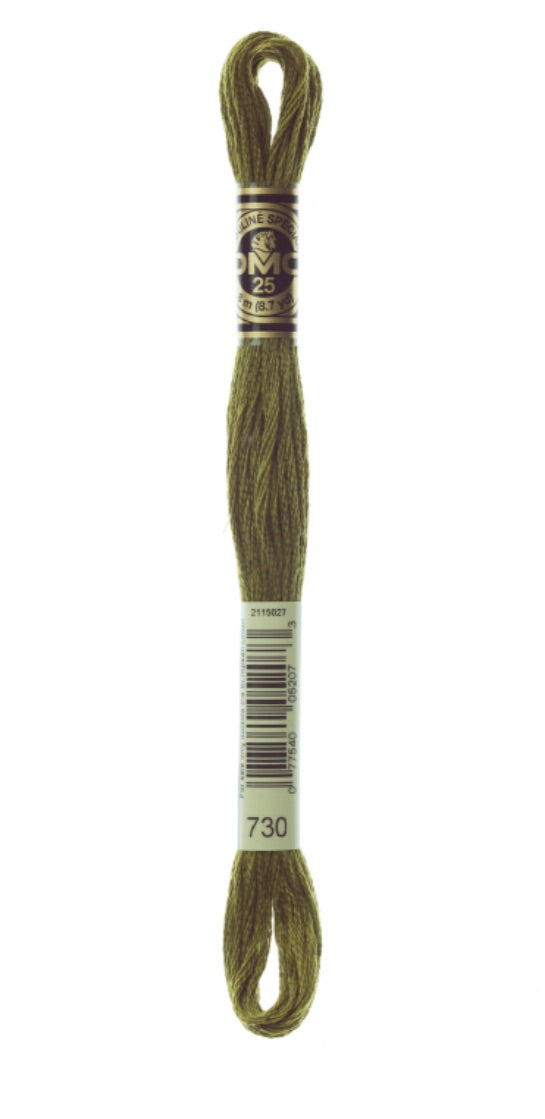 DMC-Six Strand Embroidery Floss-730-8m/8.7y #730