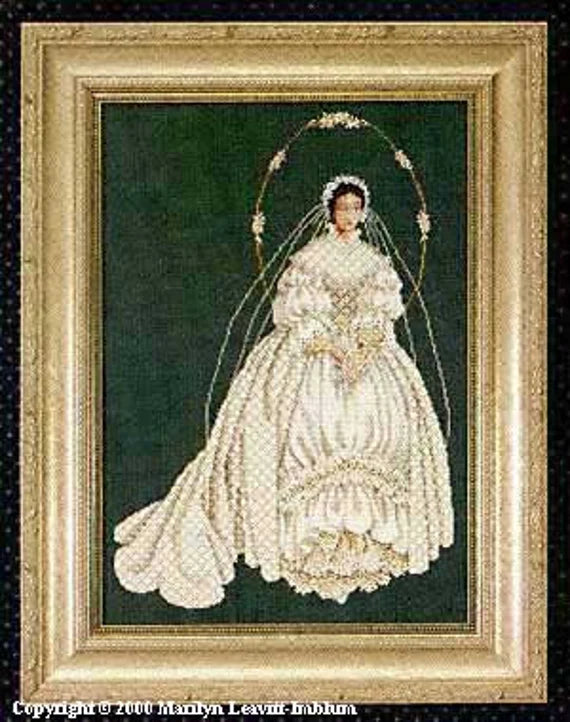 Lavender & Lace-I Thee Wed-Cross Stitch Pattern #CS-8312