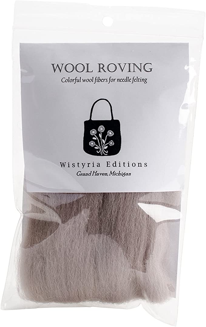 Wistyria Editions-12” Wool Roving-Beige #W122R