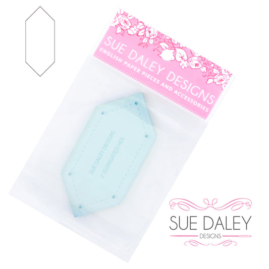 Sue Daley Designs - 2” Elongated Hexagon Template