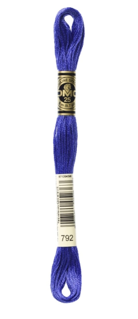 DMC-Six Strand Embroidery Floss-792-8m/8.7y #792