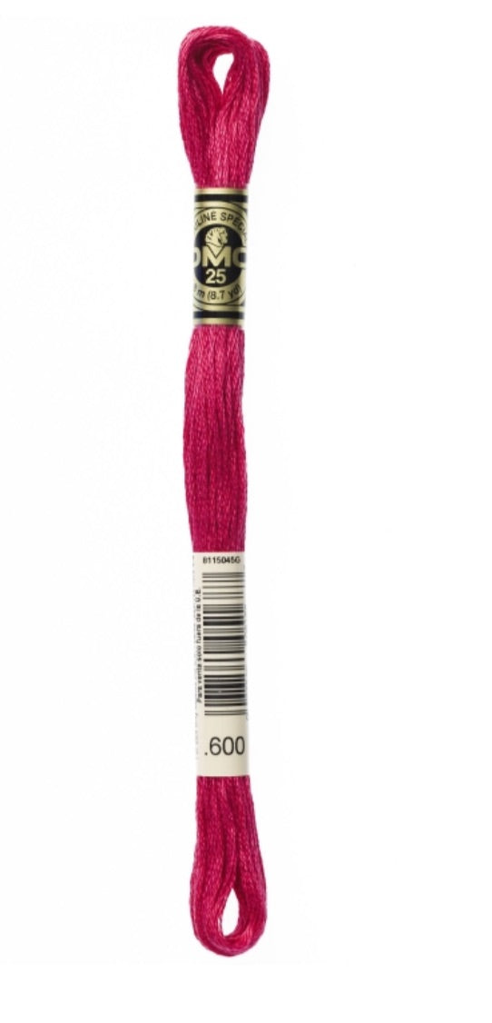 DMC-Six Strand Embroidery Floss-600-8m/8.7y #600