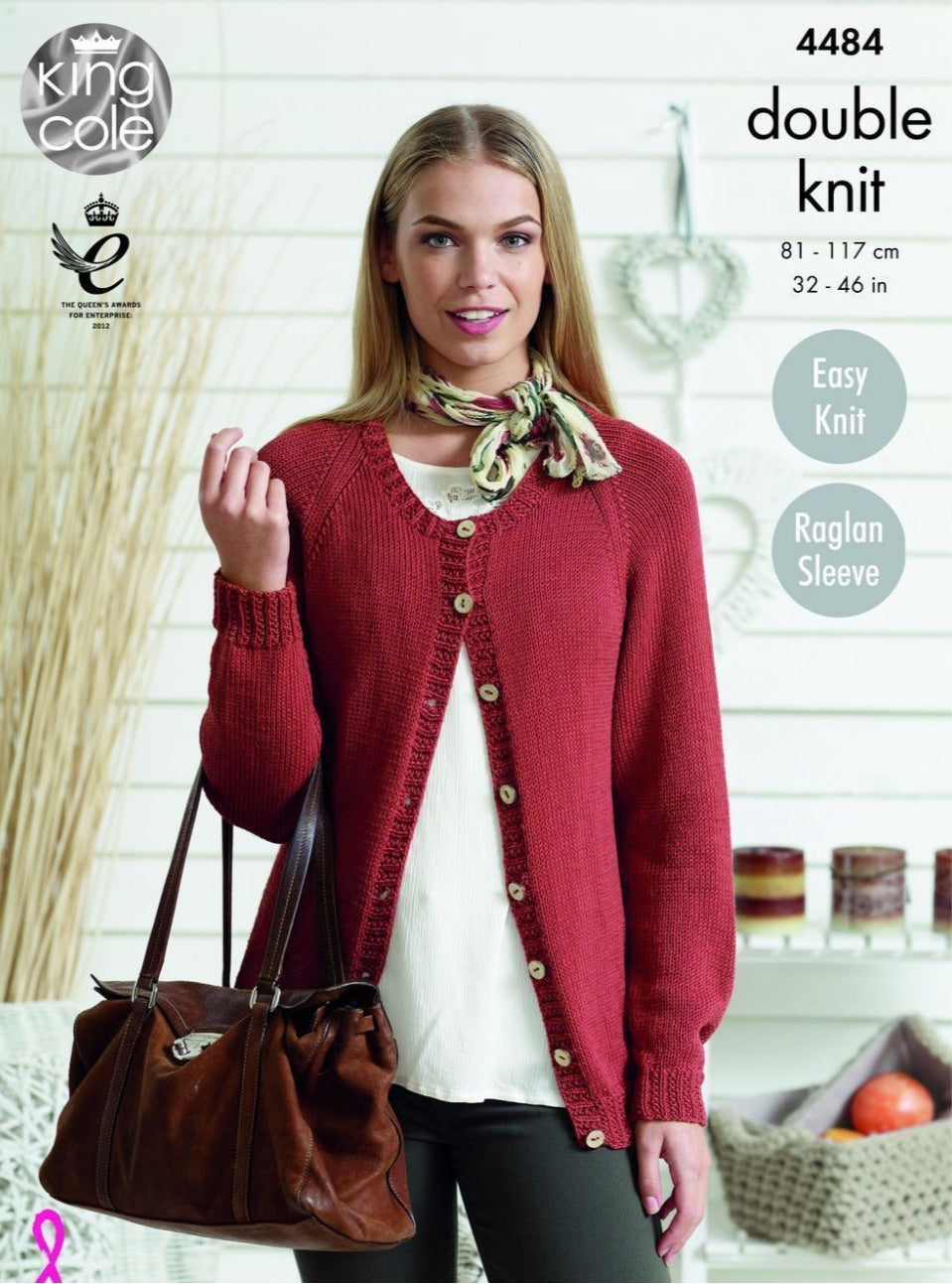 King Cole-Cardigans-Knit Pattern #4484