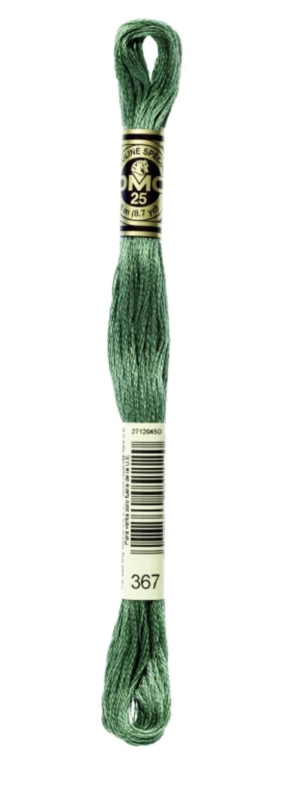 DMC-Six Strand Embroidery Floss-367-8m/8.7y #367