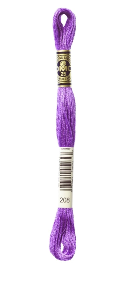 DMC-Six Strand Embroidery Floss-208-8m/8.7y #208