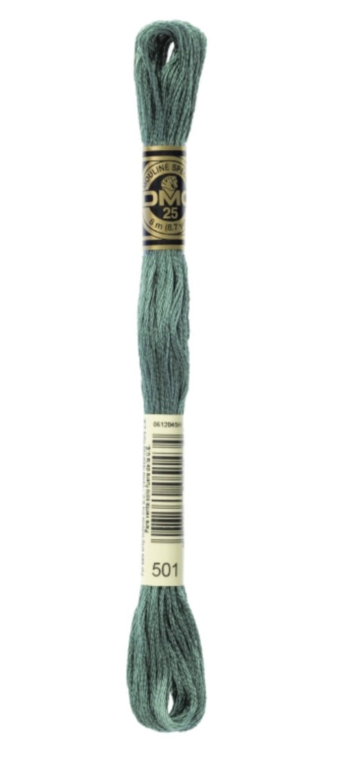 DMC-Six Strand Embroidery Floss-501-8m.8.7y #501