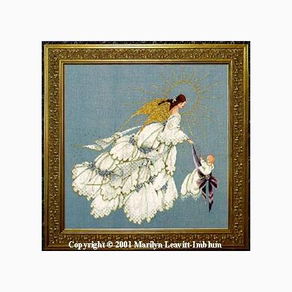 Lavender & Lace-Angel of Mercy II-Cross Stitch Pattern