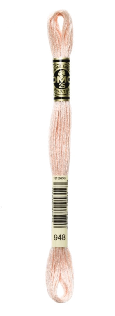 DMC-Six Strand Embroidery Floss-948-8m/8.7y #948