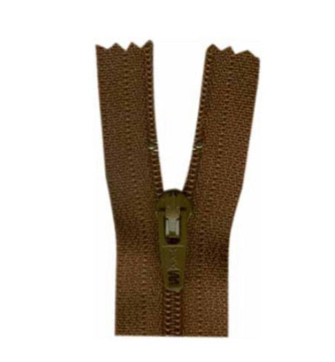 Costumakers-Closed End General Purpose Light Weight-Cocoa-Zipper (40cm) #00-40-900