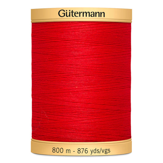 Gütermann-100% Cotton Thread-800m/876y-Red #2074