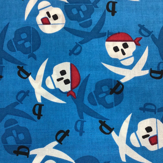 Mook Fabrics-Pirate Crossbones #34603-16