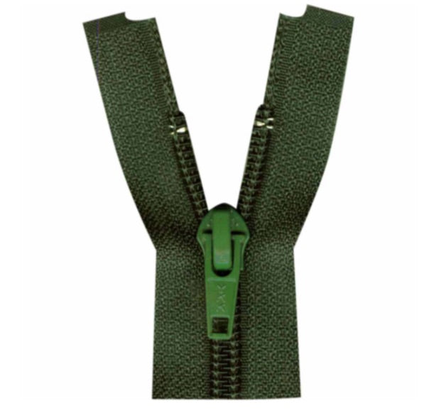 Costumakers-One Way Separating Sportswear Medium Light Weight-Dark Green-Zipper (23cm)