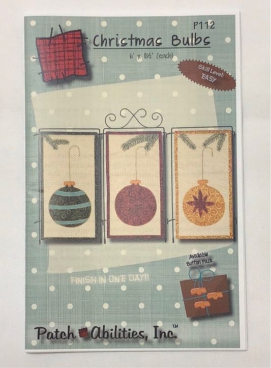 Patch Abilities - Christmas Bulbs Pattern