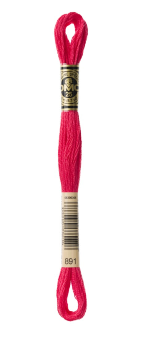 DMC-Six Strand Embroidery Floss-891-8m/8.7y #891