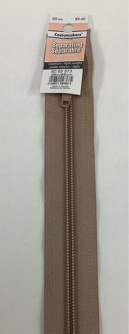 Costumakers - One Way Separating Sportswear Zipper - Medium/Light Weight