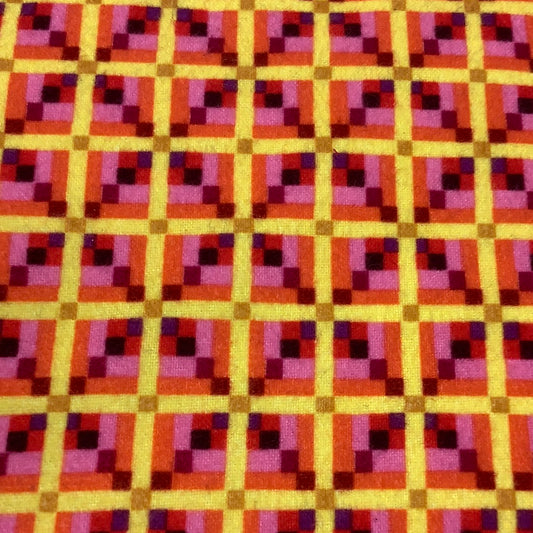 Marcus Brothers Textiles-Orange-Multi-Flannel #21765-09