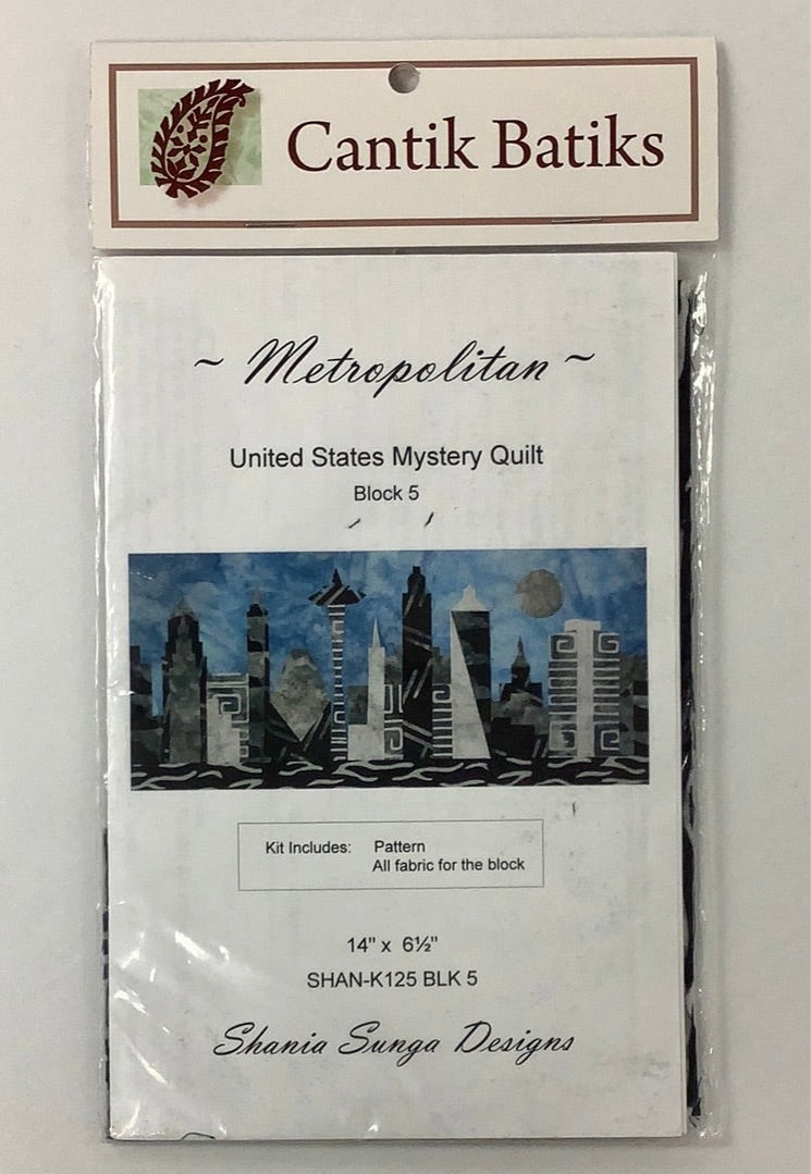 Cantik Batiks-Metropolitian-United States Mystery Quilt-Quilt Kit #K000023