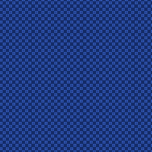 Figo Fabrics-Hampton Court-Petals-Navy