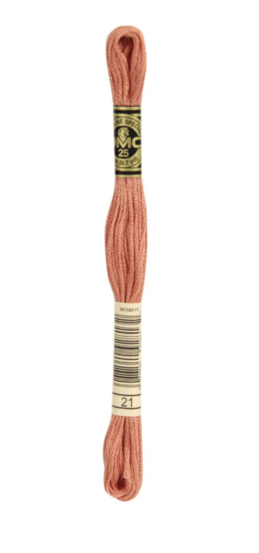 DMC-Six Strand Embroidery Floss-21-8m/8.7y #21