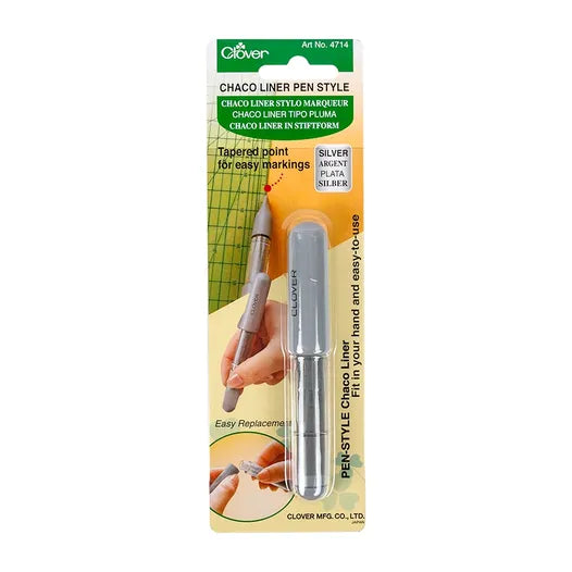 Clover-Chaco Liner Pen Style (Silver) #4714