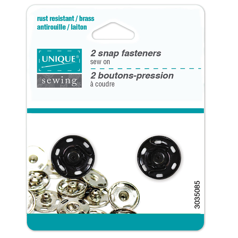 Unique Sewing-2 Snap Fasteners-Sew On #3035085