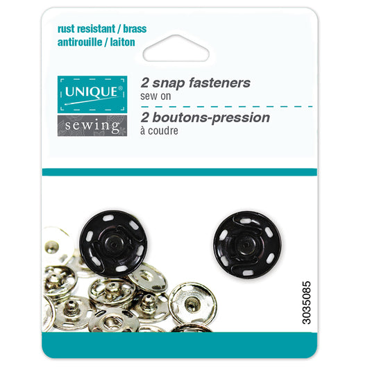 Unique Sewing-2 Snap Fasteners-Sew On #3035085