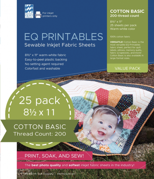 Electric Quilt Company-EQ Printables-Sewable Inkjet Fabric Sheets