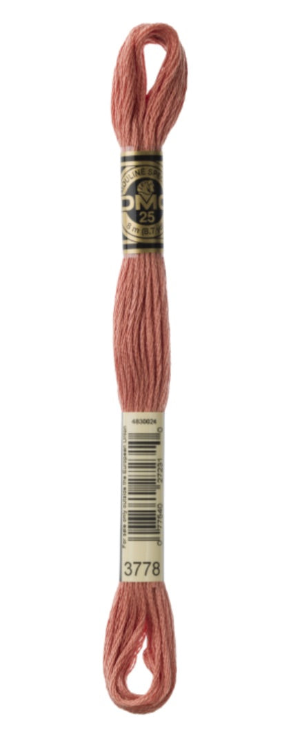 DMC-Six Strand Embroidery Floss-3778-8m/8.7y #3778