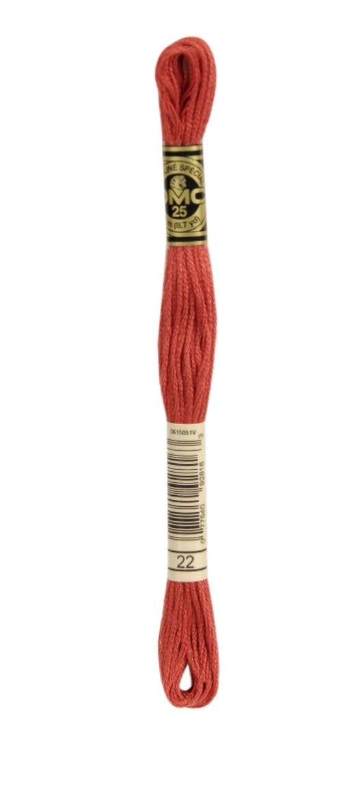 DMC-Six Strand Embroidery Floss-22-8m/8.7y #22